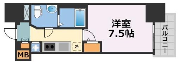 エグゼ大阪DOME　CITYグレイスの物件間取画像